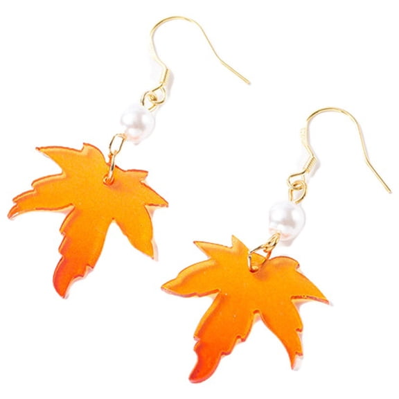 EXHUMKY Halloween Earrings Acrylic Orange Dangle 1 Pair 0.98x0.91in
