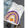thumbnail image 3 of Halloween Rainbow W Pumpkin T-Shirt Women -Image by Shutterstock, Female Large, 3 of 4