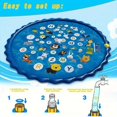 thumbnail image 4 of Inflatable Swimming Pool, Portable Swimming Pool with Water Sprinklers, Alphabet & Number Learning Mat, Summer Yard Lawn Play, Outdoor Play Area, 4 of 6