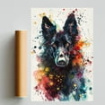 thumbnail image 2 of Belgian Sheepdog Dog Poster Wall Art for Bedroom Living Room Funny Graffiti Dog Picture Cool Dog Decor Wall Art, 2 of 6
