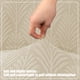 thumbnail image 4 of Cubierta completa de silla con estampado de hojas de pino gruesas beige, cubierta elástica para asiento, 4 of 6