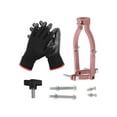 thumbnail image 2 of Adaptador de taladro de acero inoxidable, instalación rápida o desmontaje con guantes, duradero para accesorios de taladro eléctrico, taladro eléctric juego completo Sunnimix Adaptador de broca, 2 of 8