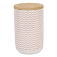 thumbnail image 1 of Design Imports CAMZ14122 Ceramic Treat Canister, Pink Chevron, 1 of 4