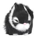 thumbnail image 5 of Conejos de peluche en miniatura negros: muñecos de peluche suaves, cómodos y duraderos para decoración de mesa, 5 of 10