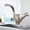 Brushed, variant on Kitchen Sink Faucet for Bar Farmhouse Commercial, Gold Stainless Steel Pull Out Kitchen Faucets, Rotatable Mixer, Deck Mounted Water Sink Taps