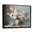 thumbnail image 2 of Designart "Still Life With White Orchids In A Farmhouse" Orchids Floater Framed Canvas Art Print, 2 of 5