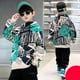 thumbnail image 2 of Sudaderas con capucha para niños, camisetas de algodón, prendas de vestir exteriores 2023, sencillas, resistentes al viento, para primavera y otoño, ropa escolar para niños, 2 of 5