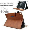 thumbnail image 3 of SaniMore for iPad Pro 10.5 Case 2017/2019 Wallet Case with Card Slots & Pen Holder [Auto Sleep] PU Leather Magnetic Ciasp Kickstand Shockproof TPU Shell Full-body Protective Retro Cover, Brown, 3 of 5