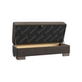 thumbnail image 3 of Ottomanson Origins Air Rectangular Upholstered Lift Top Ottoman, Brown/Brown, 3 of 4