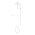 thumbnail image 2 of PD15816-CH-Kuzco Lighting-Taper - 7W LED Pendant-15.75 Inches Tall and 1.25 Inches Wide-Chrome Finish, 2 of 3