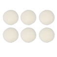 thumbnail image 1 of 6 uds bolas de secado de lana reutilizables amigables con la piel reducción estática ahorro de tiempo suavizante de telas bola para ropa lavandería 2,4 pulgadas, 1 of 12