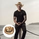 thumbnail image 3 of KAKOWELY sombrero de paja estilo vaquero con borlas retro para exteriores, con protección solar y para verano., 3 of 4