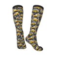 thumbnail image 4 of Balery Excavator At Work Printed Novelty Socks Men's Women's Crew Socks Sports Socks Knee High Socks Cotton Socks Quirky and Cool Socks, 4 of 9