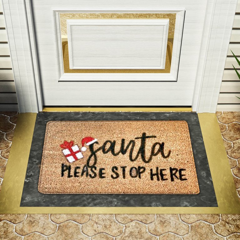 Tarmeek Christmas Welcome Doormat Indoor Outdoor Entrance,Home