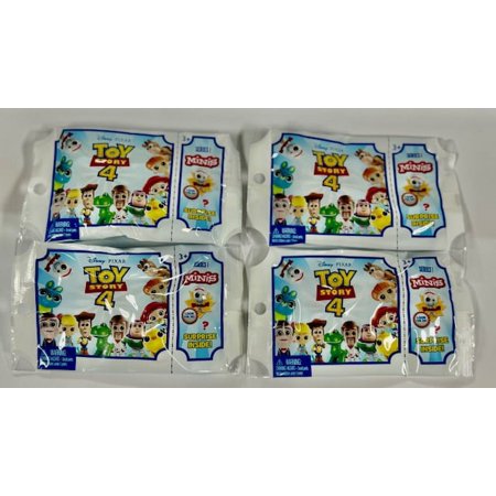 Disney Collectible Toy Story 4 Minis Mystery Packs Series Action Figures 4 Pack