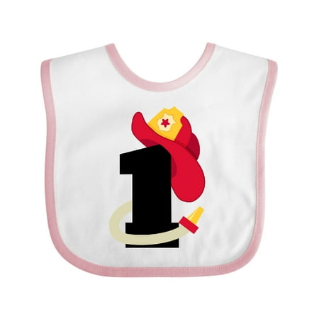

Inktastic Fireman 1st Birthday Gift Baby Boy or Baby Girl Bib