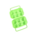 thumbnail image 1 of Agiferg Portable 6 Eggs Plastic Container Holder Folding Egg Storage Box Handle Case, 1 of 4