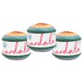 thumbnail image 1 of Lion Marque Yarn Mandala Multicolor Light DK Acrylique 3 Pack Fil, 1 of 9