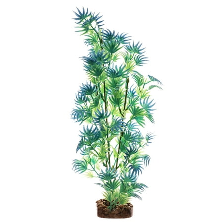UPC: 0046798780373 | GloFish Plant Aquarium Décor Green and Blue Large Fluorescent Under Blue LED Light