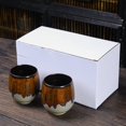 thumbnail image 1 of Ceramic Kiln Change Espresso Cup Set Japanese Style Tea Cup Master Single Cup Creative Big Belly Water Cup, 1 of 6