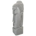 thumbnail image 4 of Northlight 23.25" Large Buddha Head Outdoor Garden Statue, 4 of 5