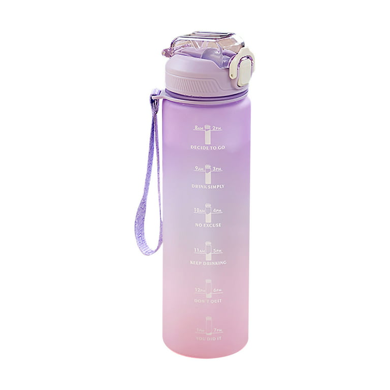 Motivational Water Bottle Gallon Fitness Healthy Life Time Marker