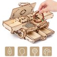 thumbnail image 4 of Wooden Puzzle Kit DIY Hollow Treasure Box Wooden Model Building Kit Jewelry Box, 4 of 10