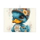 thumbnail image 1 of Fotbe Cute Sunflower Blue Duck Alfombrilla de Secado para Cocina con Estampado, 18x24 Pulgadas, 1 of 7