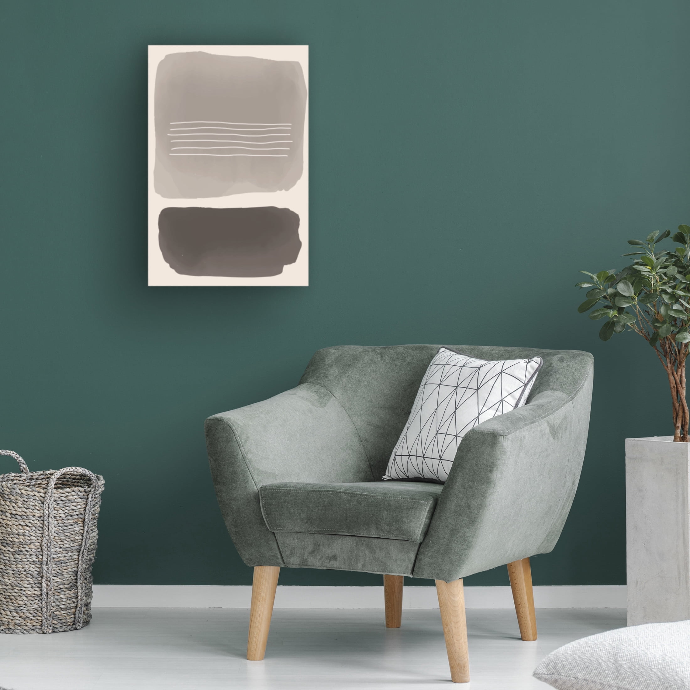 Trademark Fine Art jay stanley Watercolor Shapes Series 1 Canvas Wall Art