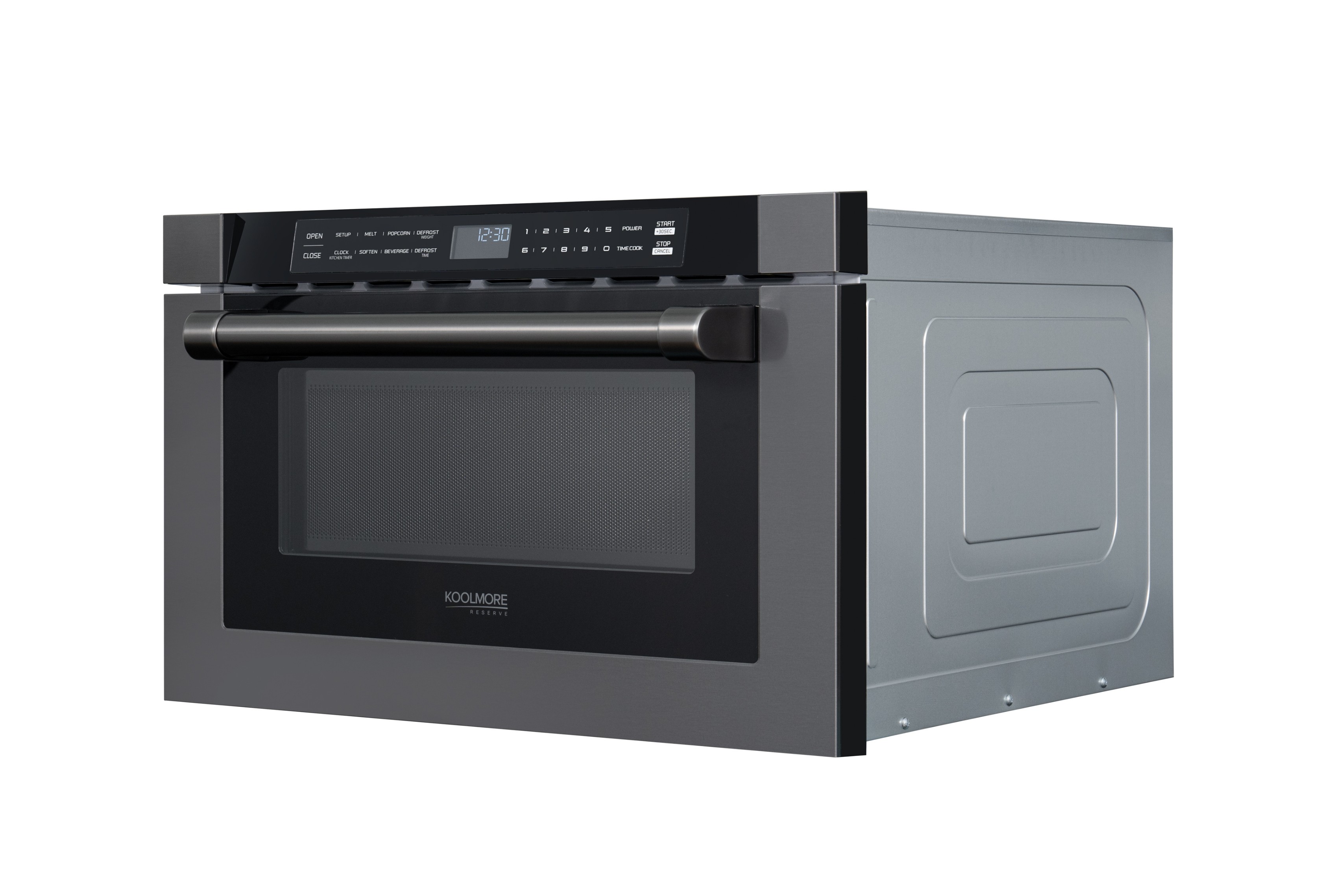 24 in. Black Stainless Steel  Microwave Drawer, 1.2 Cu. Ft Capacity