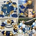 thumbnail image 6 of YANSION Birthday Decorations Navy Blue Gold Balloon Birthday Party Decorations, Happy Birthday Banner, Happy Birthday Garland Balloons Navy Blue Gold Decor for Birthday Anniversary Party Decorations, 6 of 6