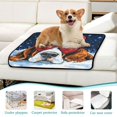 thumbnail image 6 of Qxltty Snow Basset Hound Cat litter Pads Pet Set of 2 Diaper Mats Center Anti-leakage Layer Absorbent Soft and Comfortable, 6 of 7