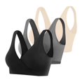 thumbnail image 1 of 4Pcs Maternity Lingerie Sleep Bra Postpartum Crossover Nursing Bra, 1 of 5