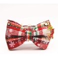 thumbnail image 4 of Cat Dog Christmas Snowflake Pattern Collar Traction Rope Set Bow-Knot Length Adjustable for Small and Medium Dogs Elegant Pet Supplies (Size : S), 4 of 7
