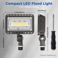 thumbnail image 3 of Luces de inundación LED CINOTON, 20 W, exteriores, 5000 K, 2800 LM, 120 V, paquete de 2, 3 of 9