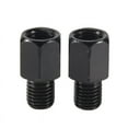 thumbnail image 2 of 2 PCS MOTOR ADAPTADORES de ESPEJO CONVERTIR en el RELOJ 8MM una 10MM NEGRO, 2 of 10