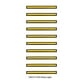 thumbnail image 4 of Scienceny 10 piezas de luz de circulación diurna de coche de alto brillo vehículo DC 12V DRL tira de lámpara decorativa automóvil amarillo Type2 NO2, 4 of 6