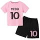 thumbnail image 5 of Conjuntos de 2 camisetas y pantalones con estampado de Super Soccer Star No. 10 para niños de 3 a 14 años, ropa de calle para niños y niñas, 5 of 5