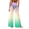 thumbnail image 6 of Hrsba Chiffon Swim Cover Up Trousers For Women Bohemian Print Light Loose Full Length Bottoms, 6 of 7