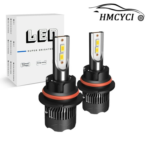 HMCYCI For Ford Taurus 2000-2007 6000K LED Headlight Hi/Lo Beam Light Bulbs Combo