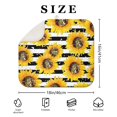 thumbnail image 3 of Sunflower Dish Drying Rack Mat for Kitchen, Microfiber Counter Pad, Foldable Floral Absorbent Drainer Mat for Sink, 16x18 Inch, 3 of 6