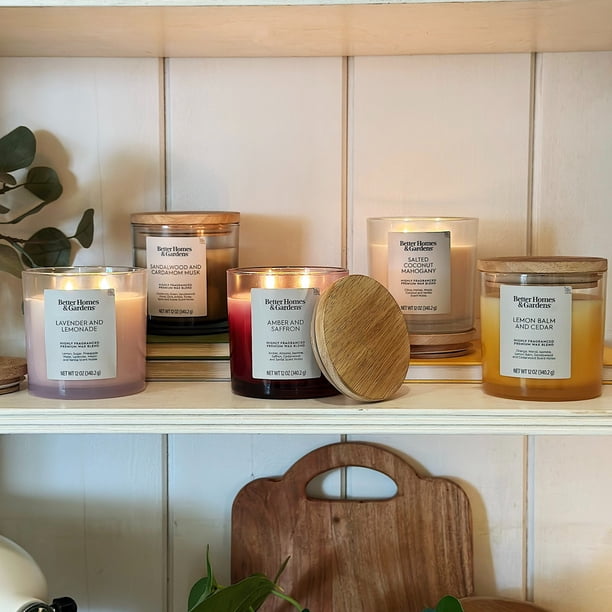 Better Homes and Gardens Lemon Balm and Cedar Scented 2-Wick Ombre