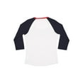 thumbnail image 3 of LAT Women�'s Baseball Fine Jersey Three-Quarter Sleeve Tee, 3 of 3
