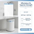 thumbnail image 3 of RYTHGF-2 Gallon Trash Bags Drawstring 0.96 Mil - 120 Count Small Garbage Bags Unscented,White Mini Trash Can Liners Strong Little Waste Basket Bags 7.5 Liter for Home Bathroom Office Car, 3 of 4