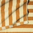 thumbnail image 4 of Beautiful by Drew Barrymore 6-Piece Stripe Hem Bath Towel Set, Soft 100% Cotton, Yellow, 4 of 4