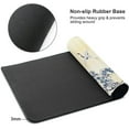 thumbnail image 4 of Sunset Japanese Mouse Pad Blue White Wave Gaming Mousepad XL Extended Mouse pad Non-Slip Cherry Blossoms Dusk Mice Pad Stitched Edges Office Sea Wave Desk pad 31.5 X 11.8 Inch, 4 of 6