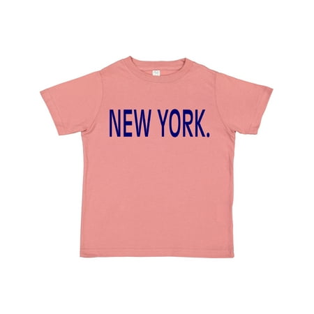 

Inktastic New York in Blue Text Gift Toddler Boy or Toddler Girl T-Shirt