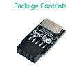 thumbnail image 4 of USB 2.0 9Pin to TYPE-E Adapter USB 2.0 9Pin Front Panel Header to Type-E Internal Adapter with 5V Power LED, 4 of 5