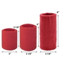 thumbnail image 2 of GOGO 6-Piece Wrist Sweatbands Athletic Cotton Terry Cloth Wristband 3 Sizes-Black-4 inch, 2 of 6