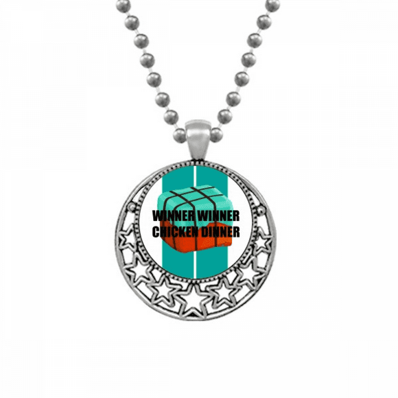 Gagnant Gagnant Poulet Gagnant Colliers Pendentif Rétro Lune Étoiles Bijoux